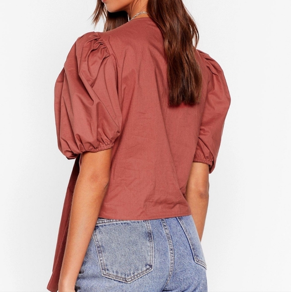 Nasty Gal Puff Sleeve Top - Picture 4 of 4